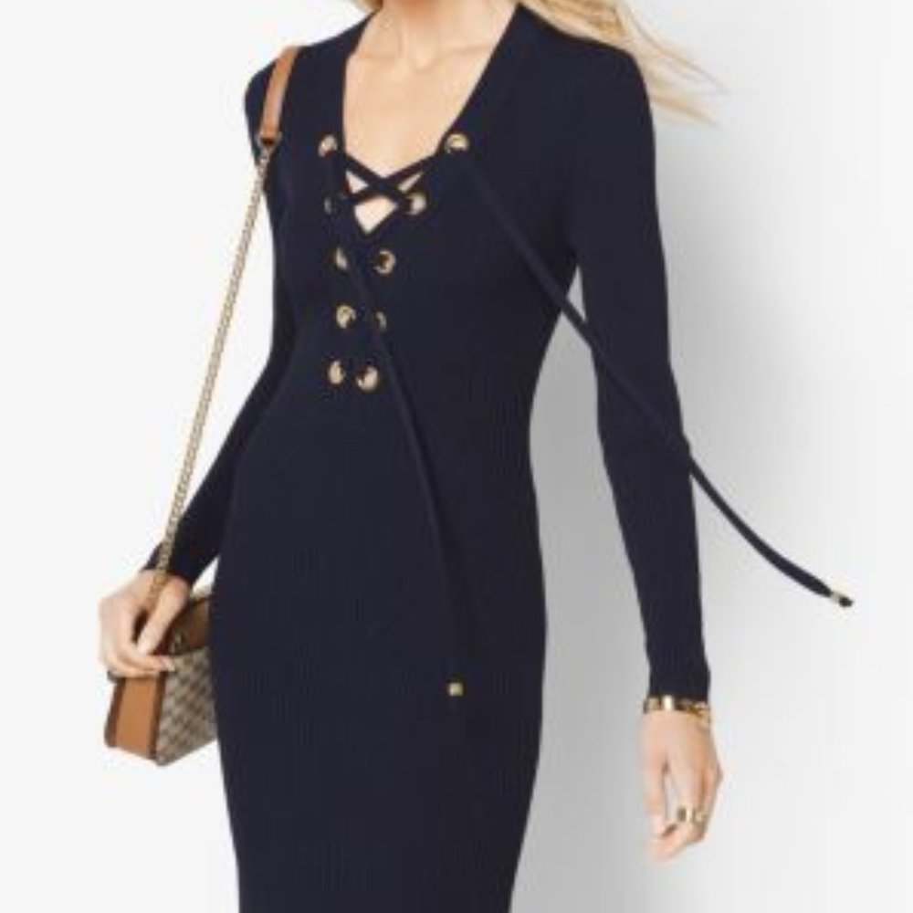 Michael Kors Lace Up Dress